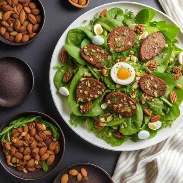 Салат Пасхальный с печенью и орехами
